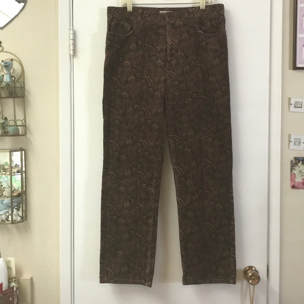 Jones New York Paisley Corduroys